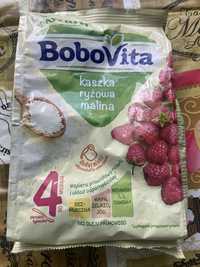 Продам безмолочну кашу Bobovita (рис-малина), 4міс.