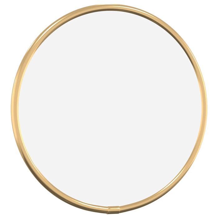 Lustro Ścienne, Złote, Ø 20 Cm, Okrągłe