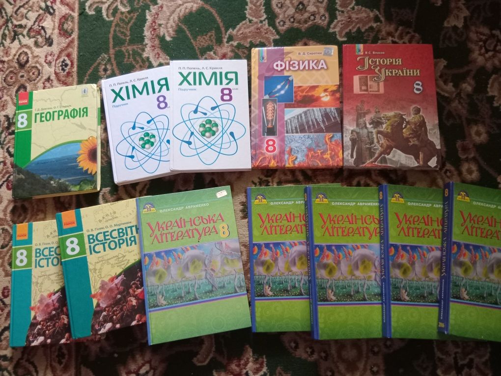 Підручники 8 клас