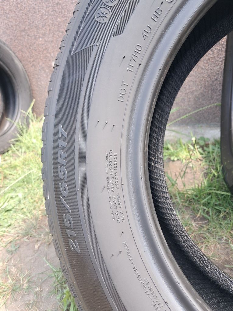 215/65 R17 M+S wielosezon - HANKOOK Kinergy 4S X - 47tydz 2022 - ~6mm-
