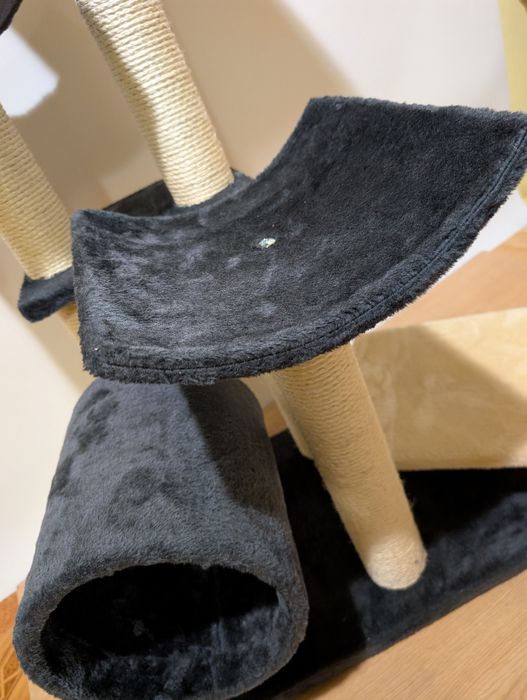 Penelope Drapak Dla Kota Ciemnoszary 55X40X116Cm ZWROT Zmodyfikowany