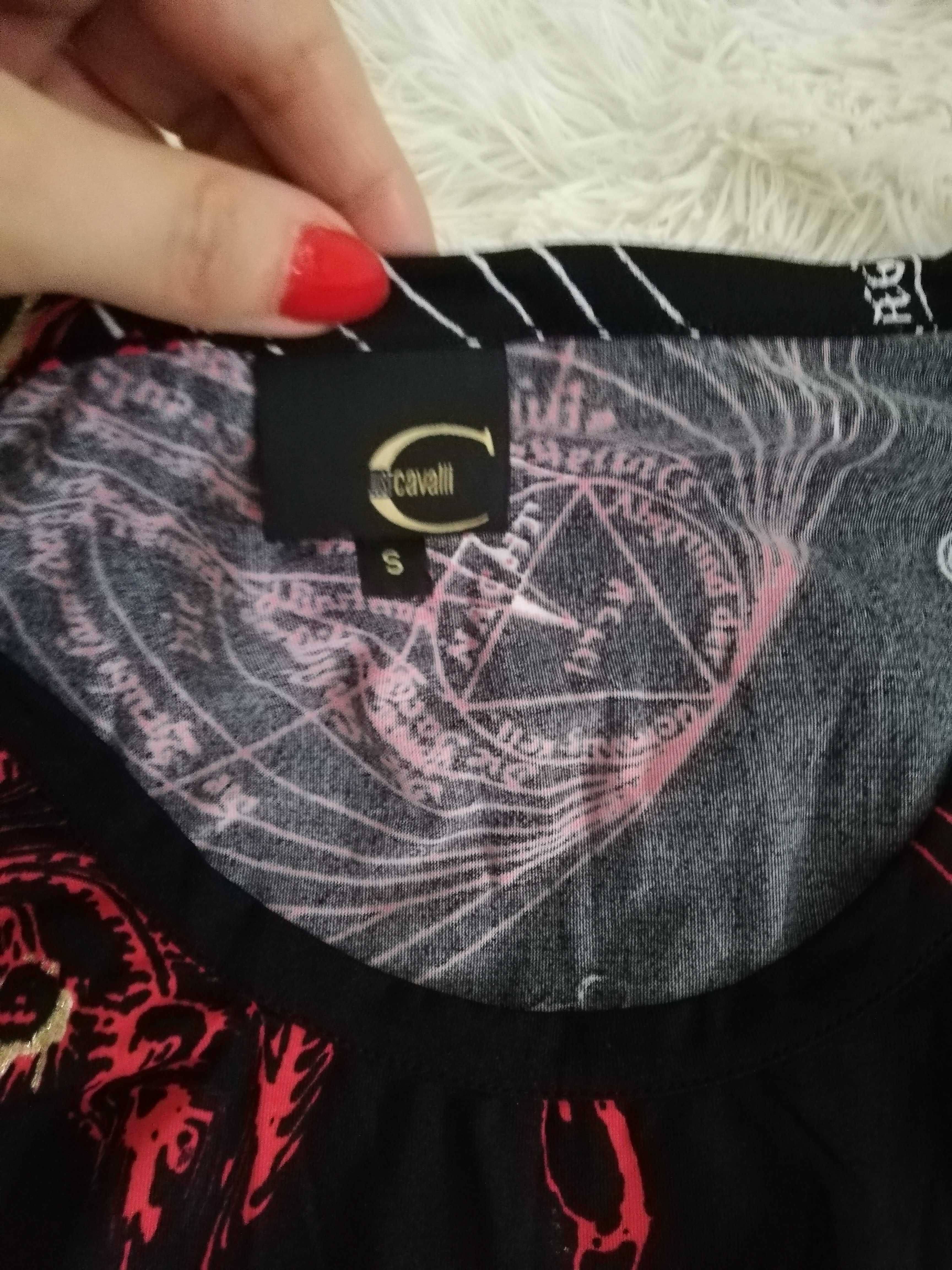 bluzka Roberto Cavalli s 36 m 38 just cavalli monogram oryginał