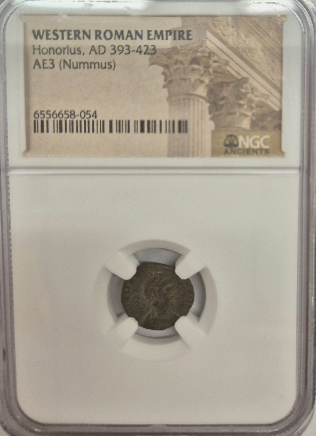 Oryginalna moneta rzymska - Cesarz Honoriusz - grading NGC
