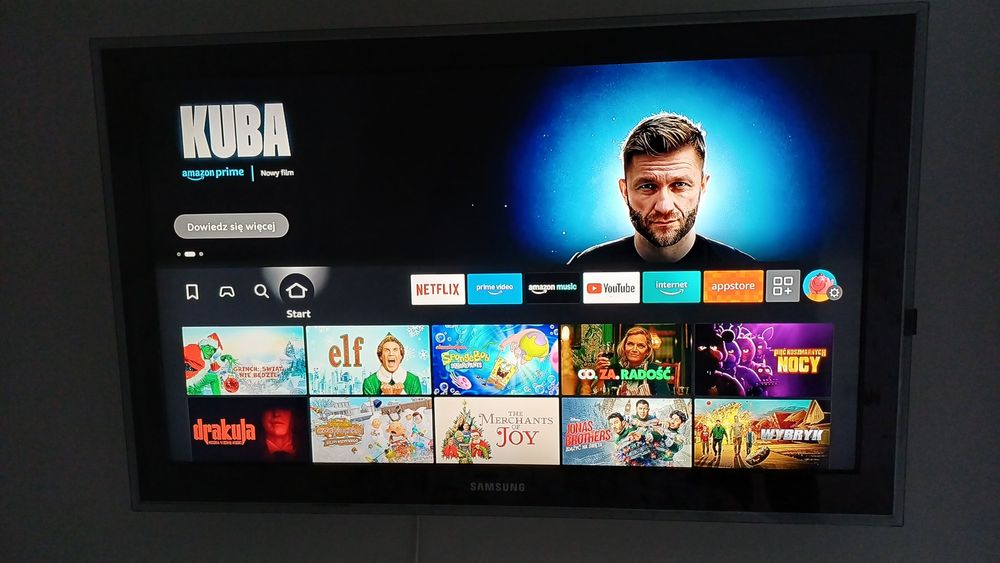 Telewizor Samsung  37" cali HD i smart tv android Amazon fire stick