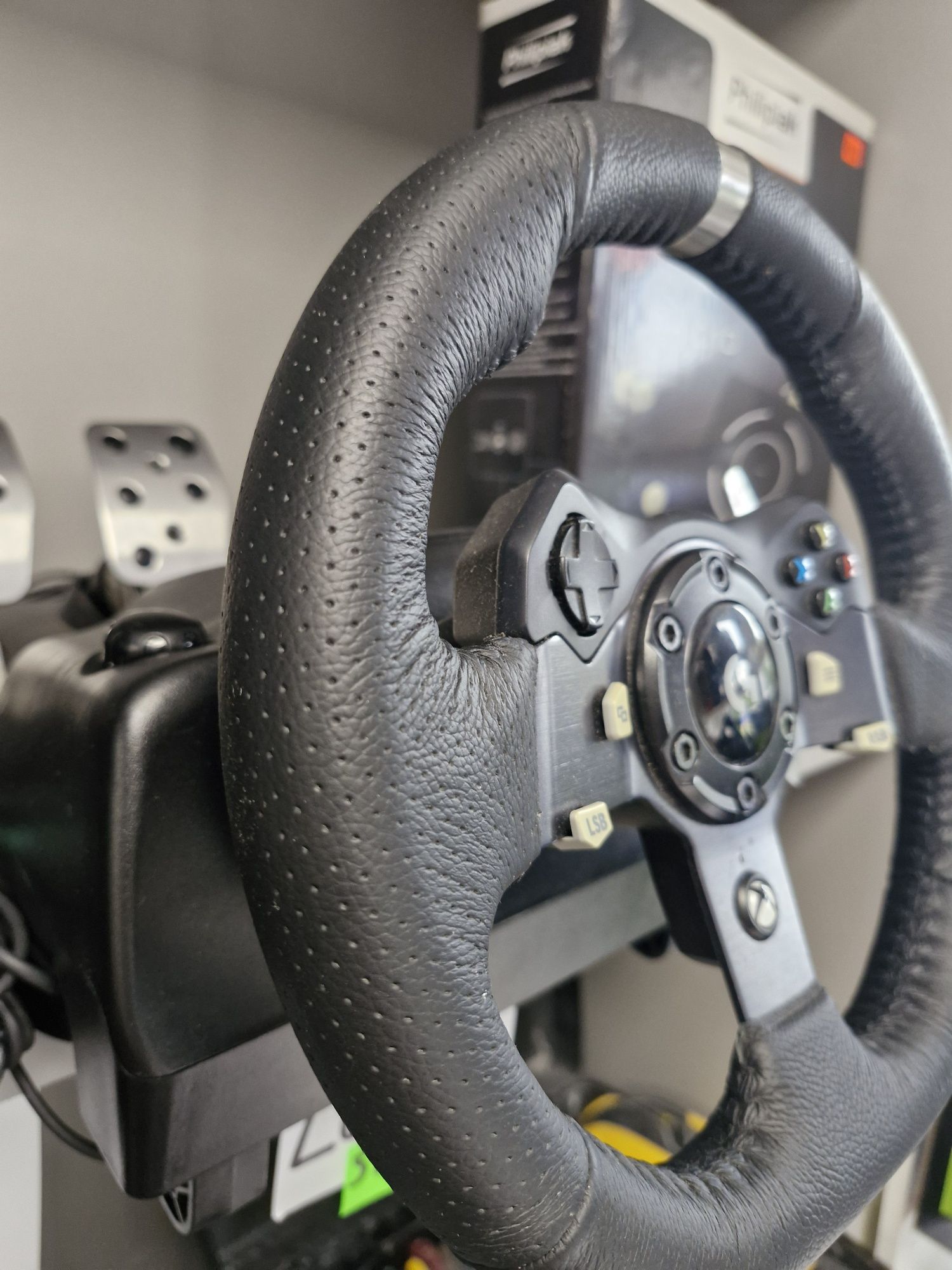 Kierownica logitech G920 + driving shifter. Komplet bdb