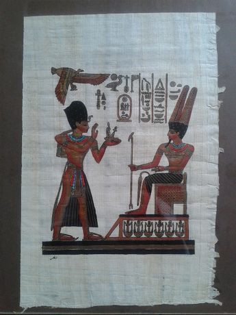 Papirusy egipskie, w antyramie 2 szt