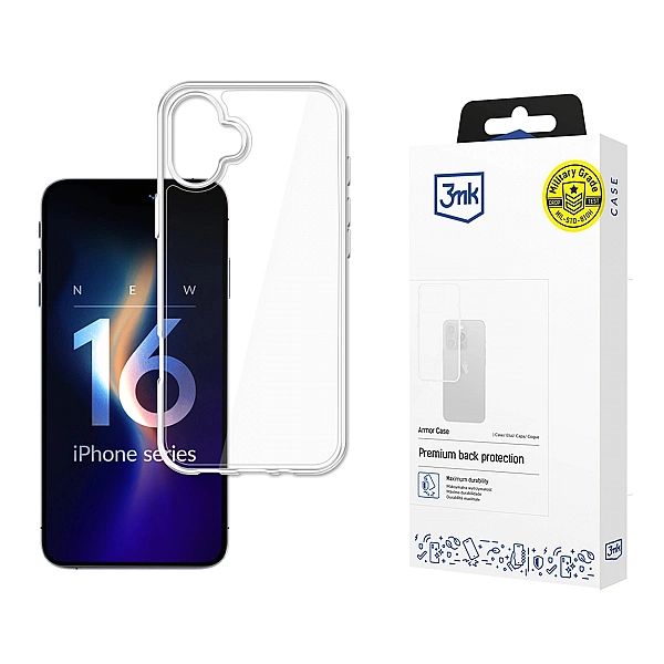 Etui 3mk Armor Case na iPhone 16 Plus - przezroczyste