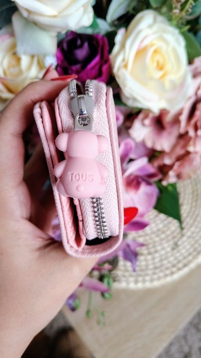 Różowy portfel Tous