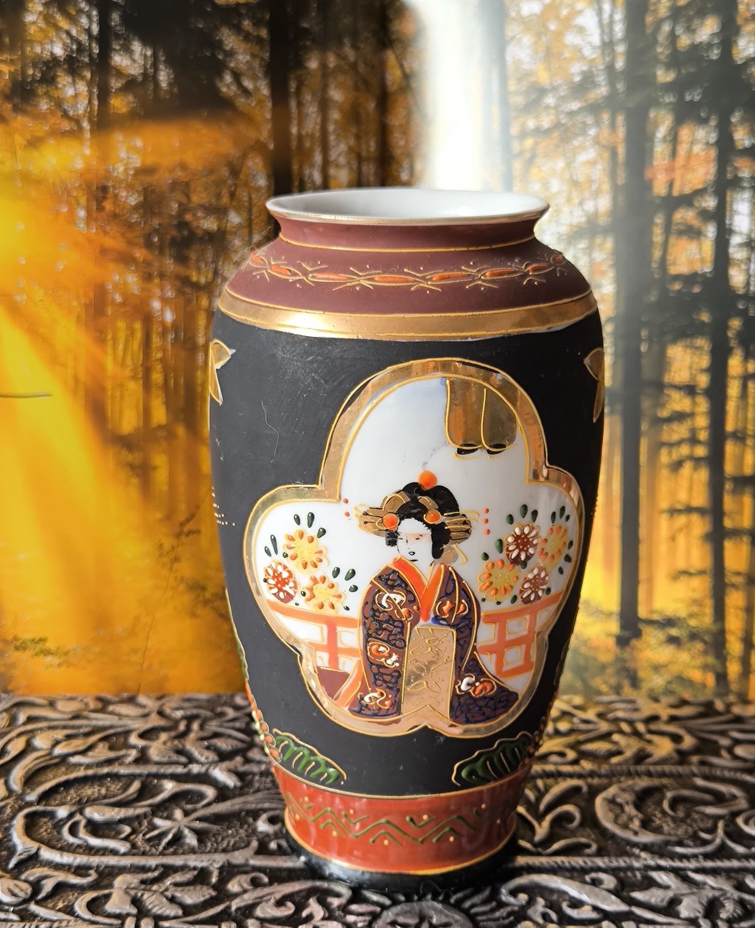 Wazon Nippon Tokusei piękna stara Japońska porcelana