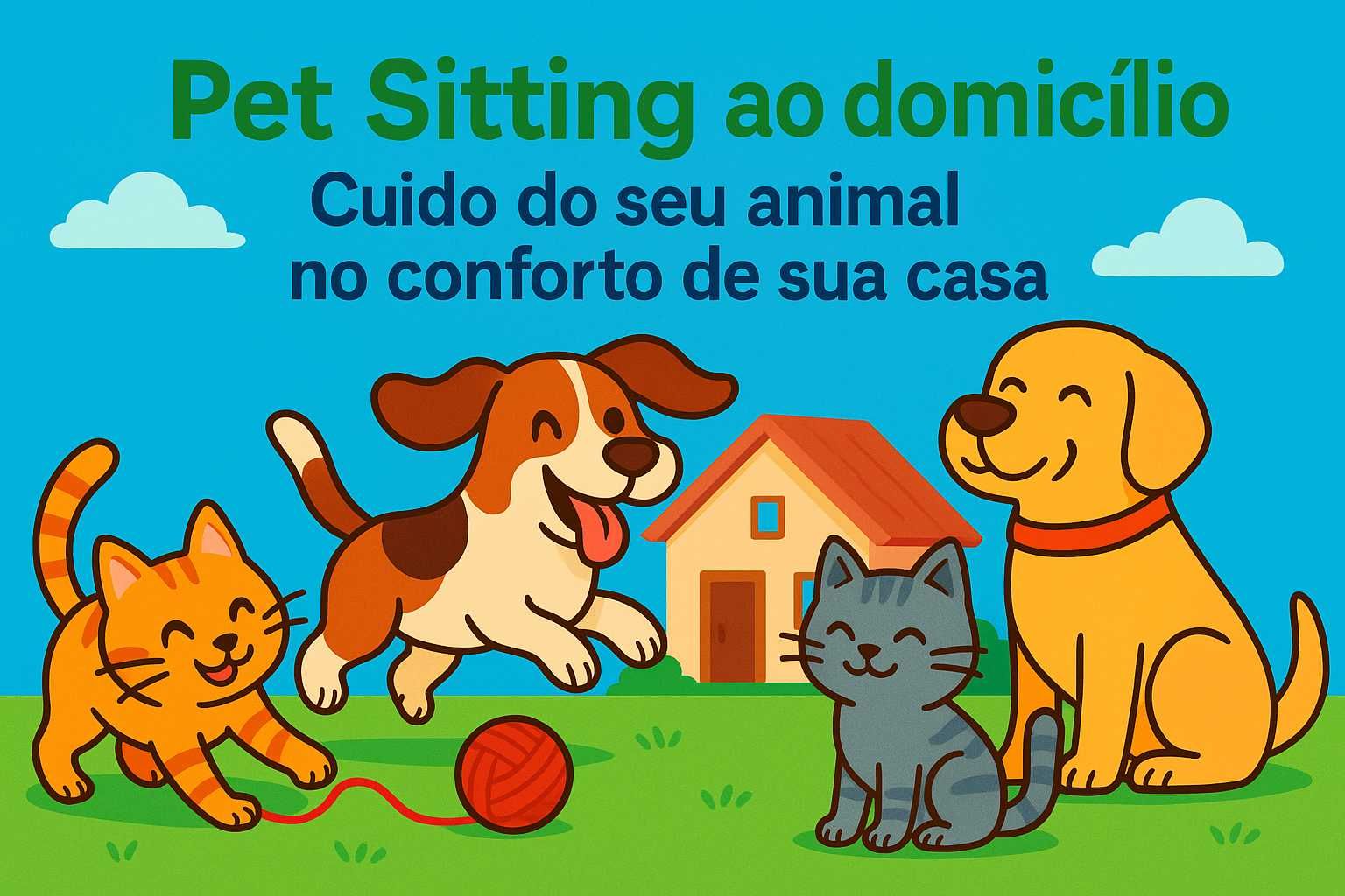 Pet Sitting ao domicílio – Cuido do seu animal no conforto da sua casa