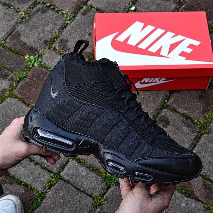 Мужские зимние кроссовки Nike Air Max 95 Sneakerboot "Black" 40-45