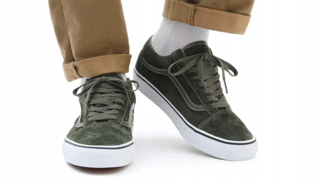 Trampki skórzane Vans Old Skool Olive r.35