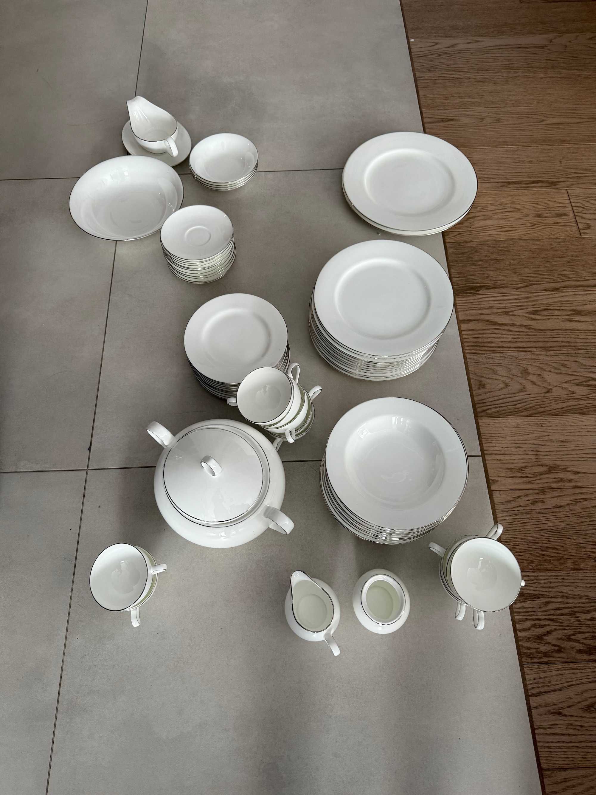 Porcelanowa zastawa Duka Love - zestaw obiadowy i kawowy dla 12 osób