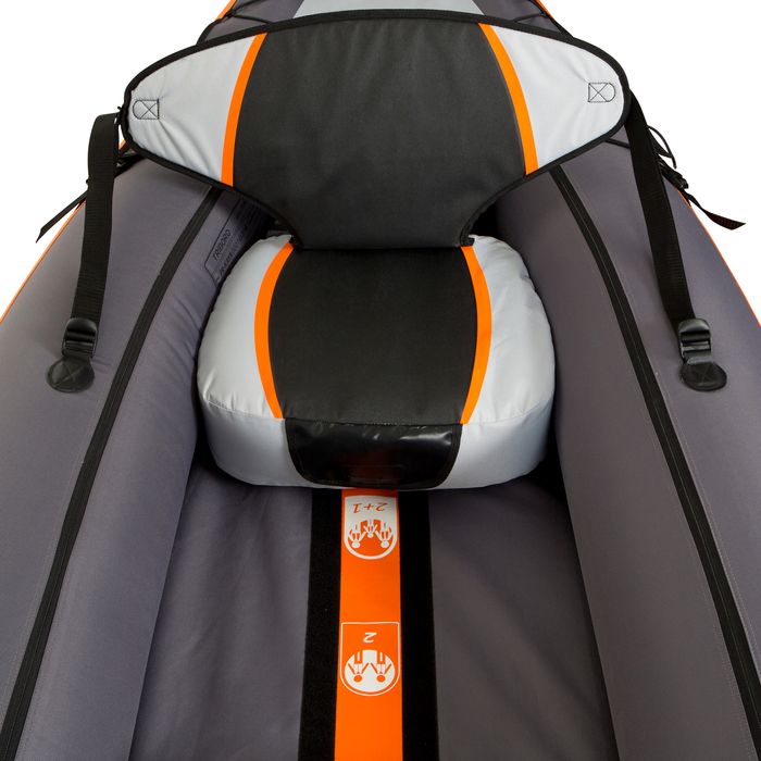 Kayak Insuflável 2 ou 3 Lugares ITIWIT 3 Laranja