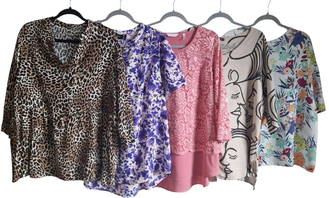 Zestaw bluzki lato plus size 44-48 Zizzi Lambert włoska