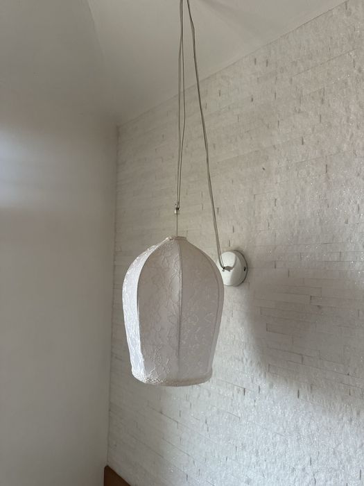 Подвесной текстильный светильник