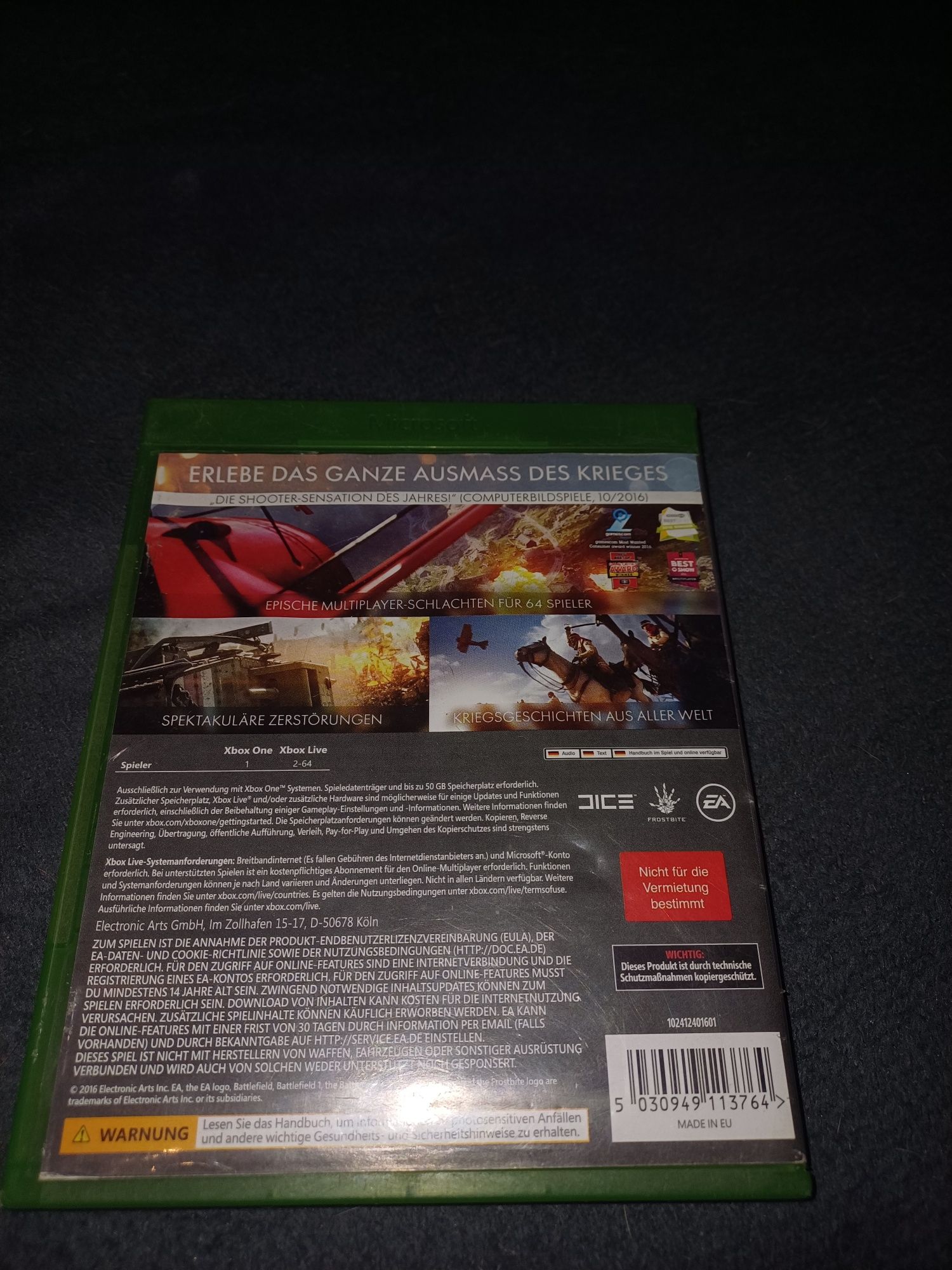 Battlefield 1 Xbox Series X/S e Xbox one
