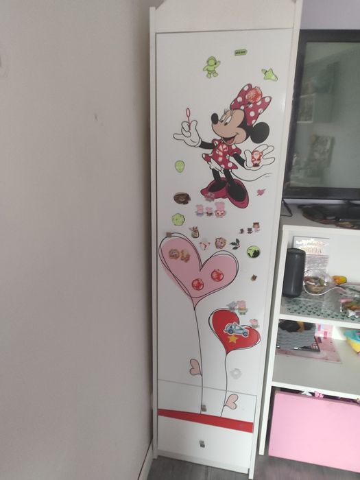 Okazja szafa-3 drzwiowa, dodatkowy słupek, komoda, lampa, biurko,fotel