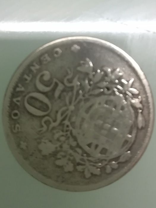 Moeda portuguesa 50 centavos de 1929