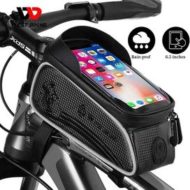 Uchwyt na telefon rowerowy przednia sakwa torba rowerowa na ramę