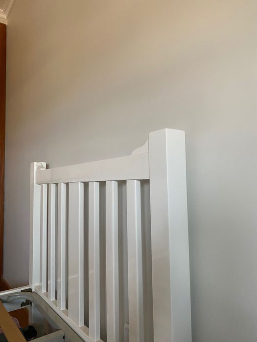 Cama branco lacado