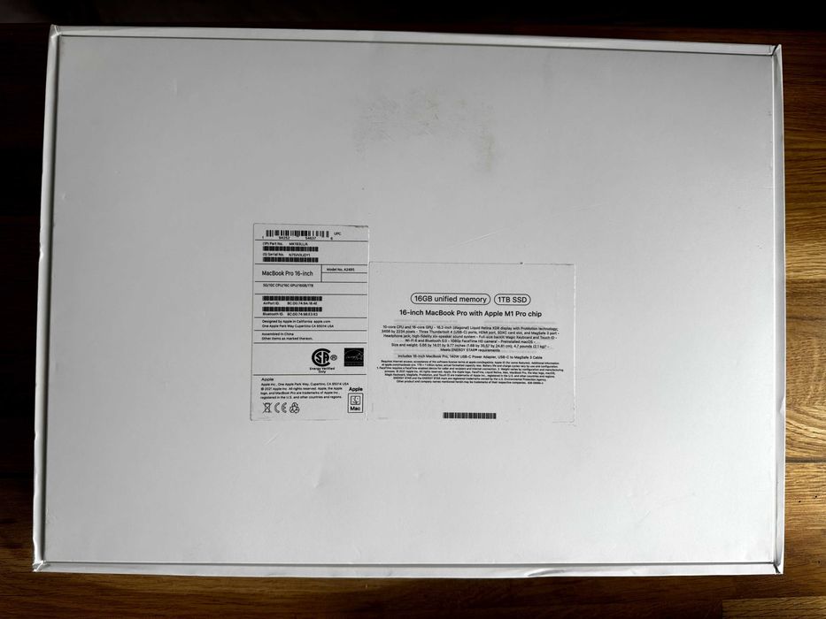 MacBook 16’ M1 Pro 16/1024 (1Tb). Ідеальний стан