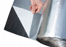 Mata TERMOIZOLACYJNA Pianka ALUMINIUM z klejem samoprzylepna 3mm