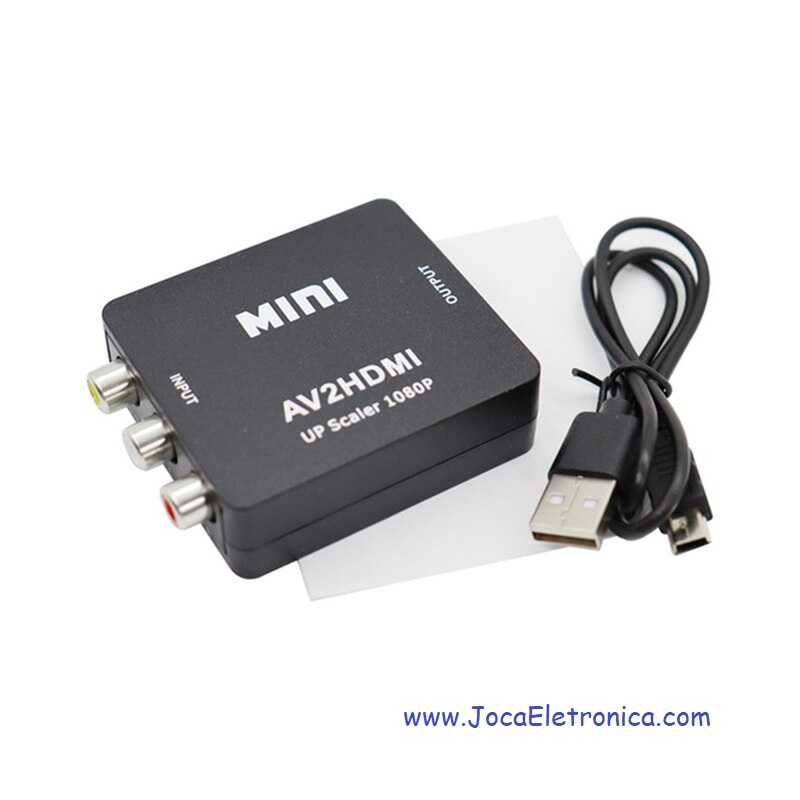 Conversor Adaptador MINI de AV para HDMI