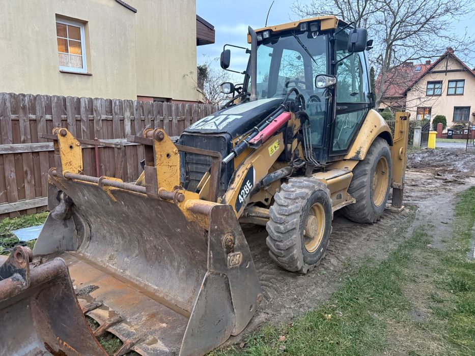 Koparko-Ładowarka CAT 428 E z 2007r 3 łyżki jak jcb 3cx BRUTTO vat 0%