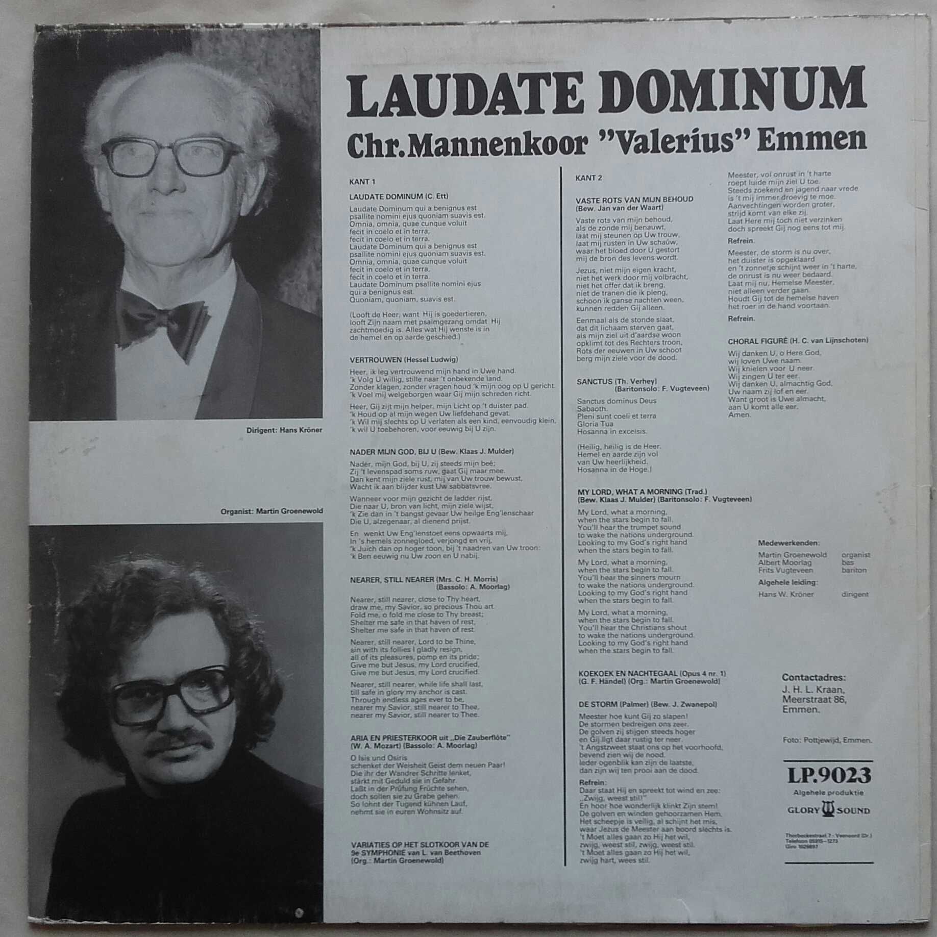 Laudate Dominum chór Valerius, winyl 1977 r.