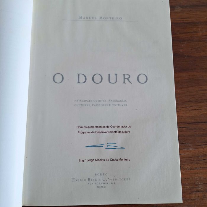 O Douro de Manuel Monteiro - Edição Fac-smile de 1998