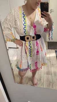 Sukienko - narzutka kolorowa nowa