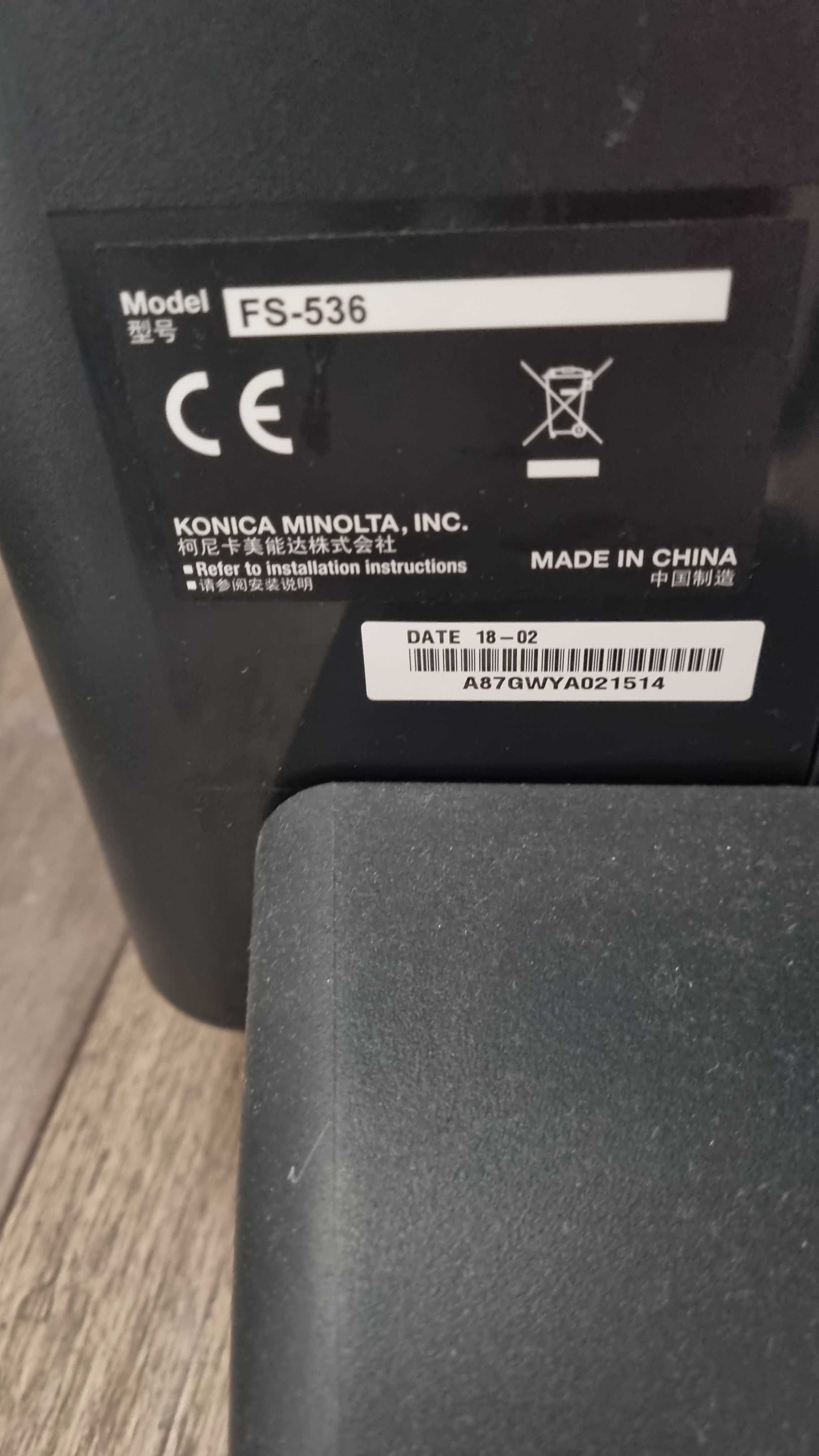 Kserokopiarka Konica Minolta Bizhub C458 + finiszer, tonery, FV23%