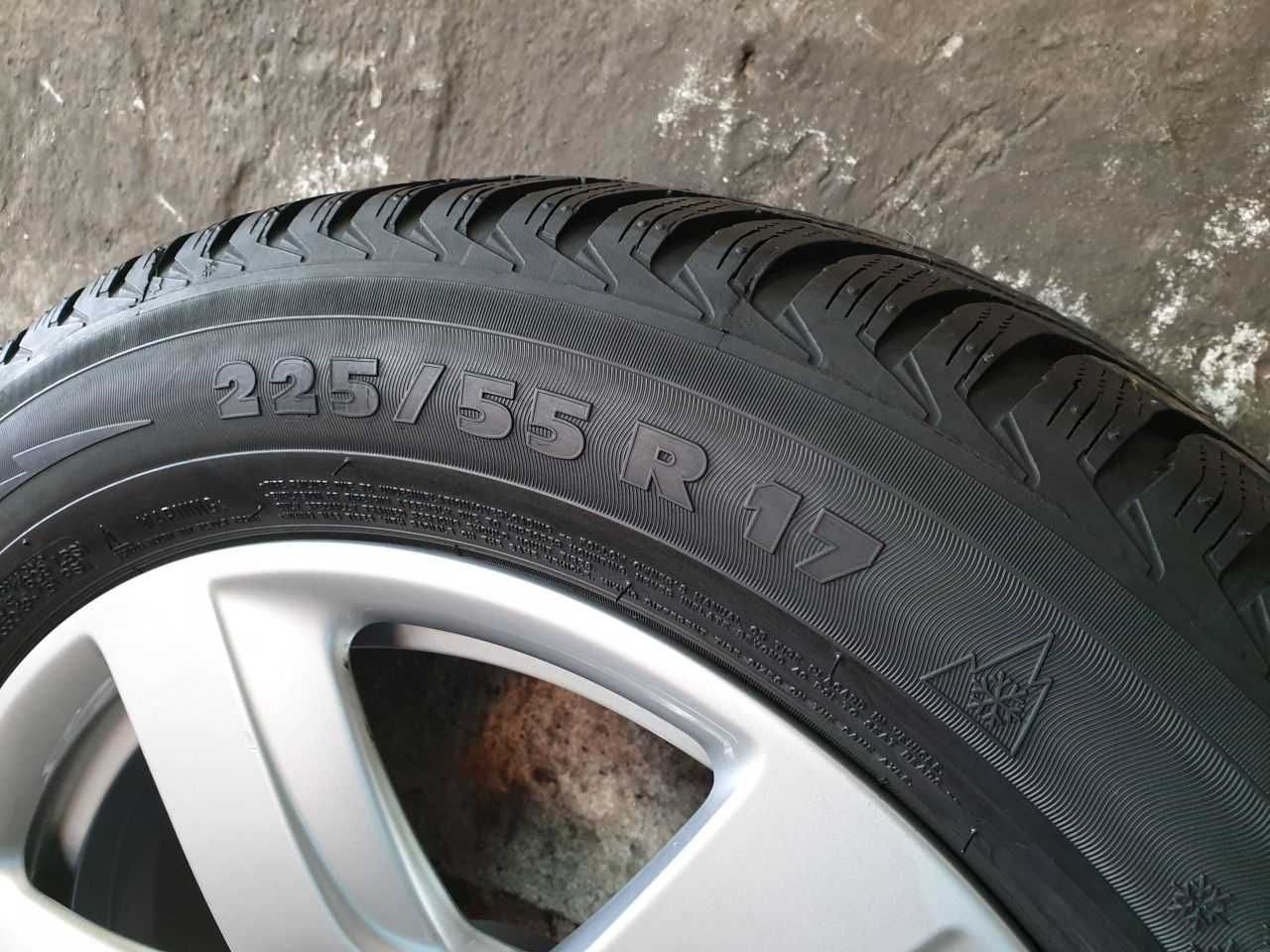 Felgi aluminiowe Audi R17 5x112 opony 225/55R17 Michelin 7,5mm