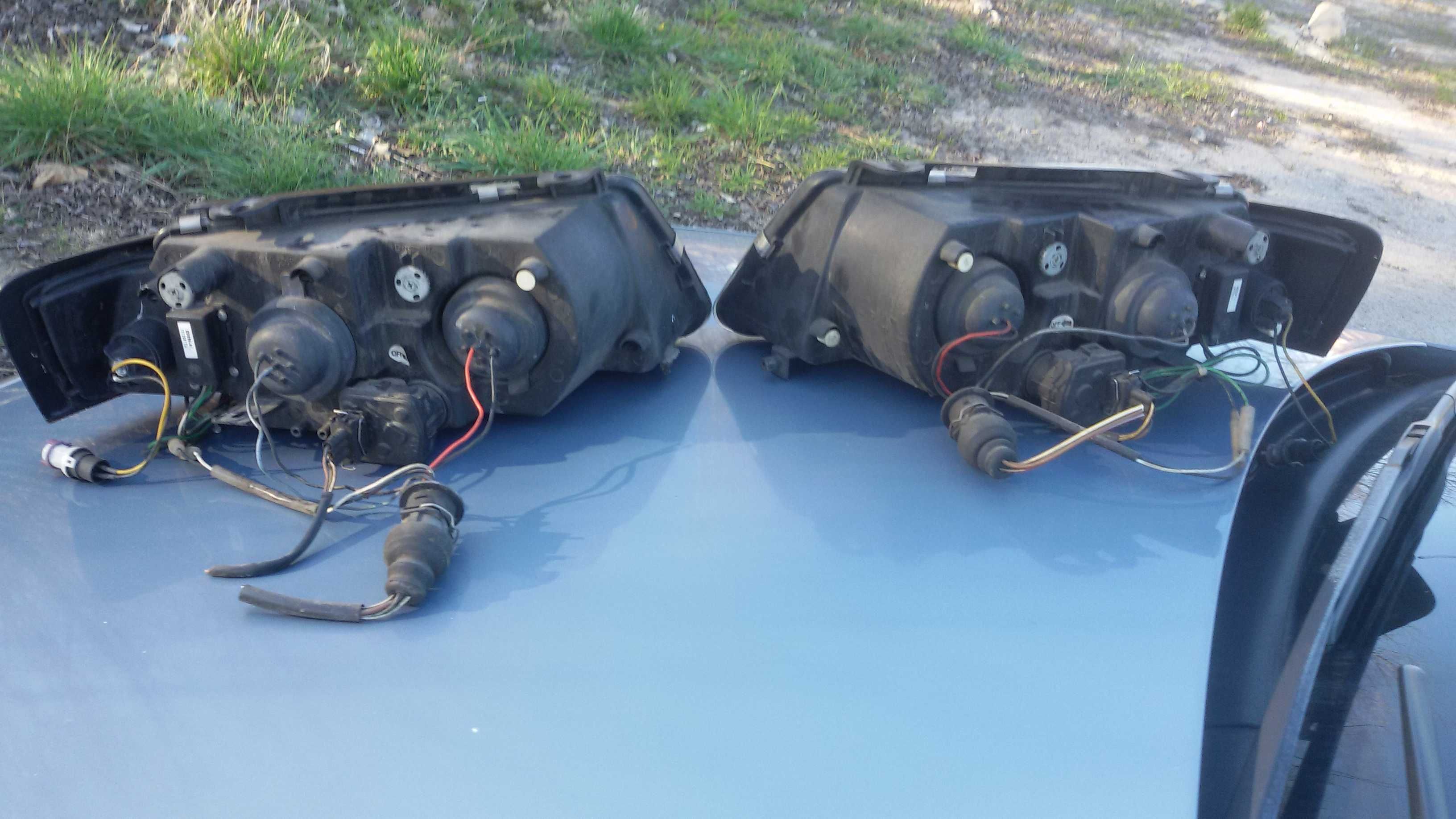 Lampy przednie czarne Vw Passat B5 SOCZEWKA