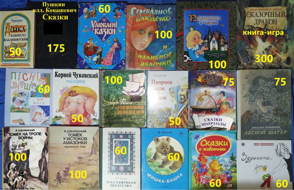 С2 Комплект сказок и др. детские книги. Большой и обычный форматы.
