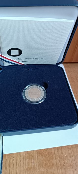 Croácia 2024 - Moeda 2 € em Proof" Cidade Varazdine "