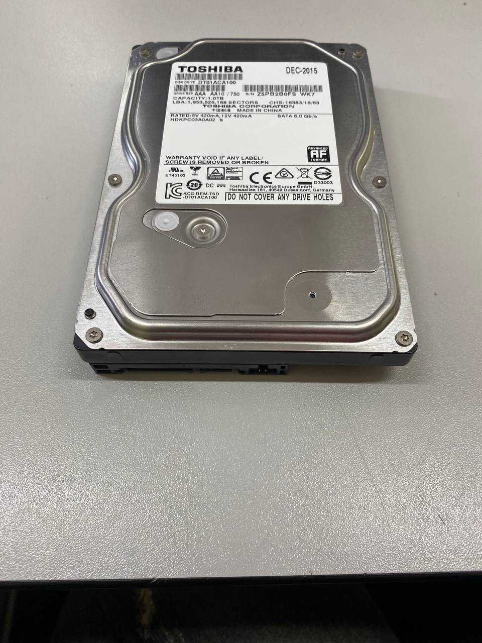 Жорсткий диск Toshiba 3.5" 1000 GB 7200 об/хв