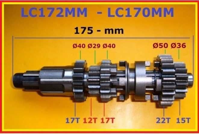 SILNIK - Skrzynia biegów - LC172MM - Quad - MIX