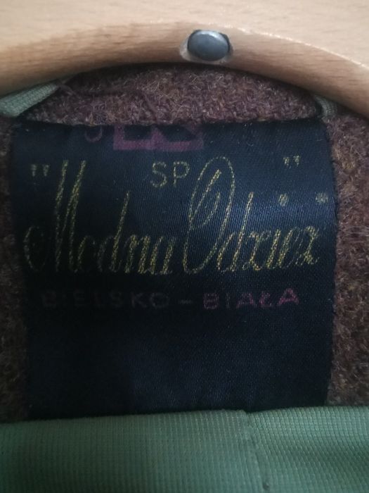Vintage płaszcz brązowy