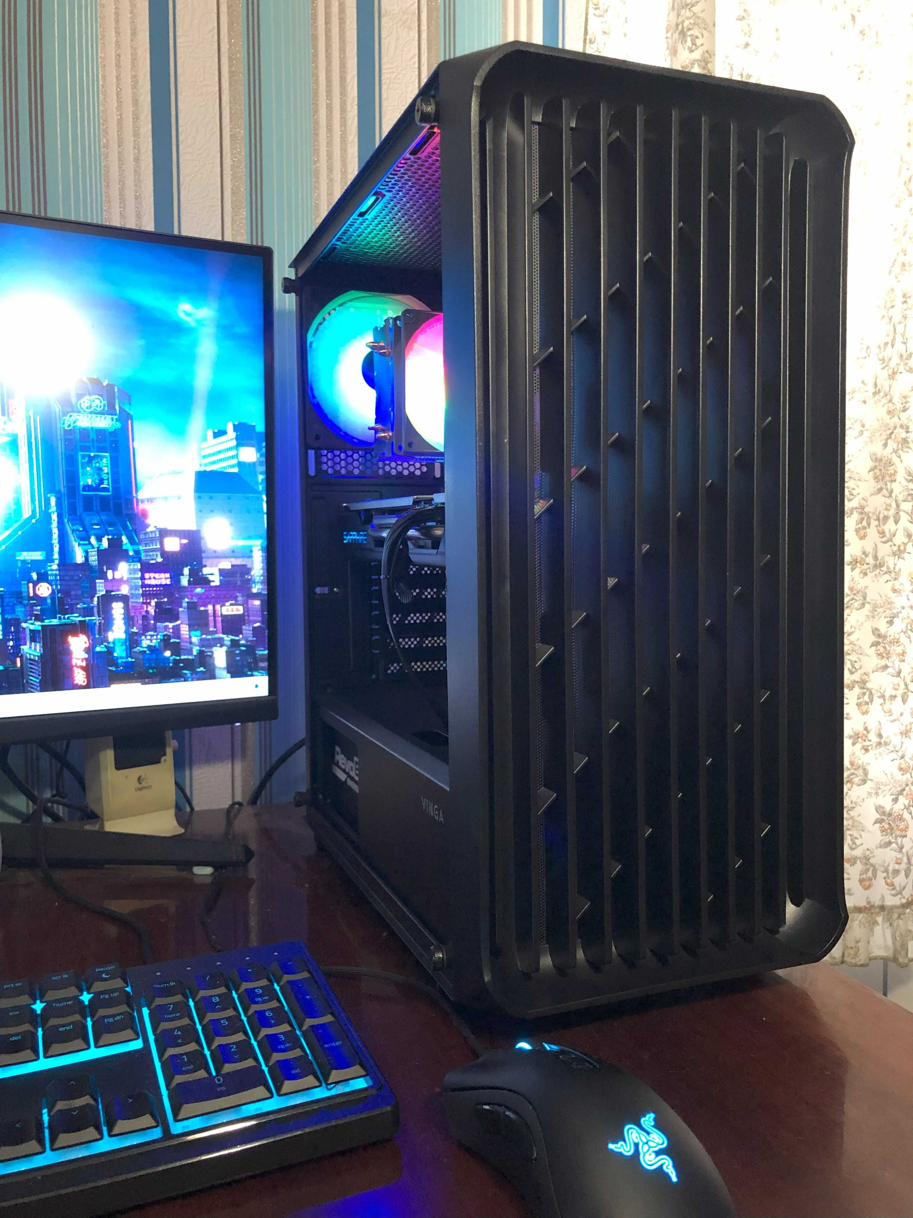 Игровой ПК Intel i7/32Gb/RX580 8/SSD256+1Tb компьютер системный блок