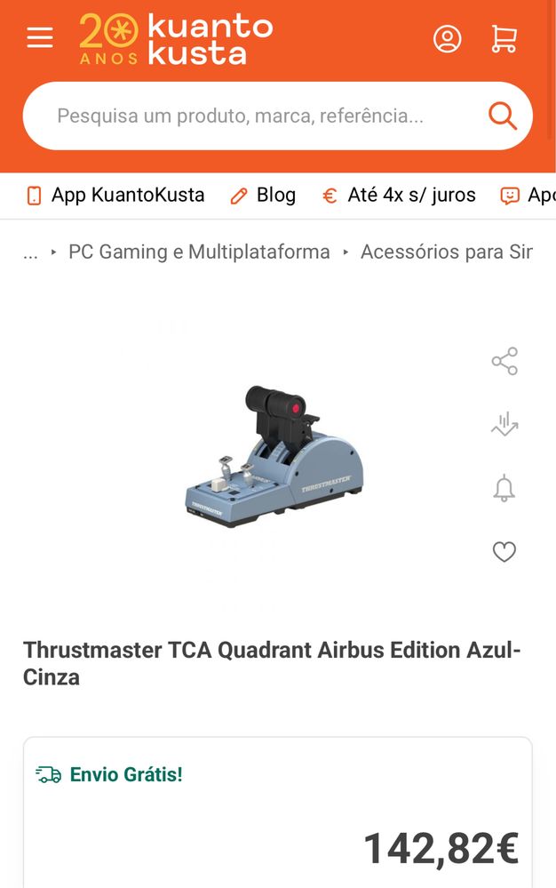 Thrustmaster Airbus TCA Throttle Quadrant