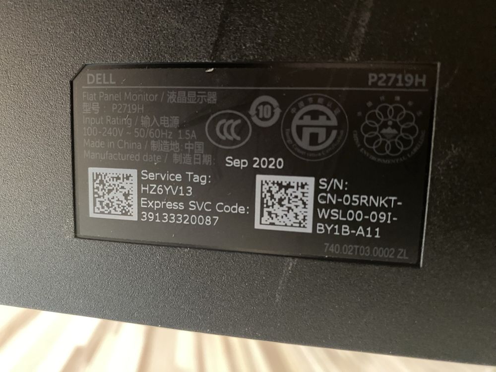 Monitor ekran Dell 27” P2719H