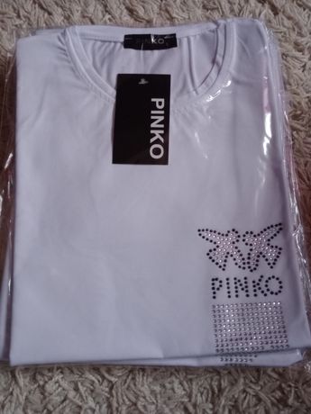 T-shirt Damski Biała Pinko