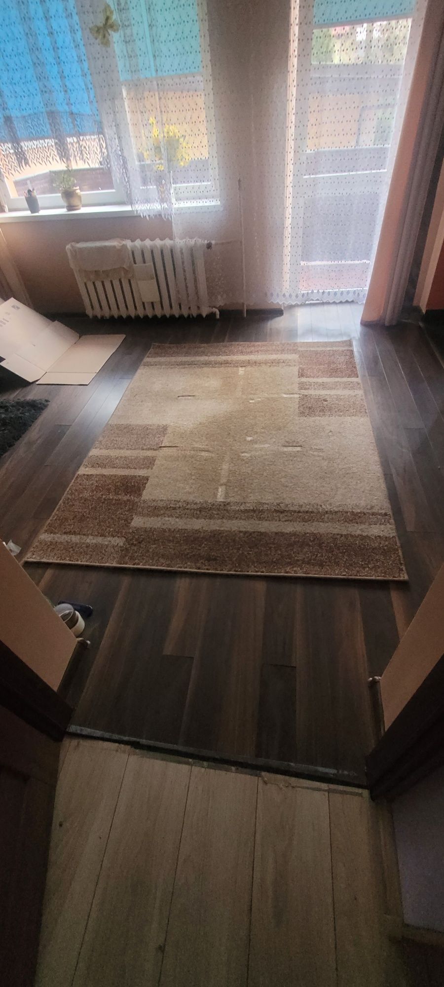 Dywan do pokoju, salonu. Kolor Beżowy z Brązem