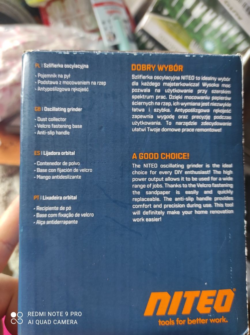 Szlifierka oscylacyjna Niteo