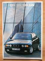 Prospekt BMW 5 E34 sedan 520i 525i 530i 535i