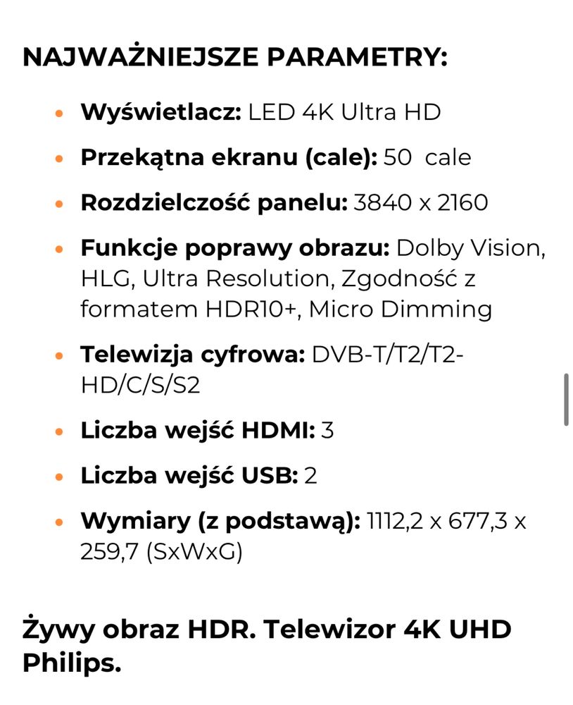 50cali SmartTv 4k Philips