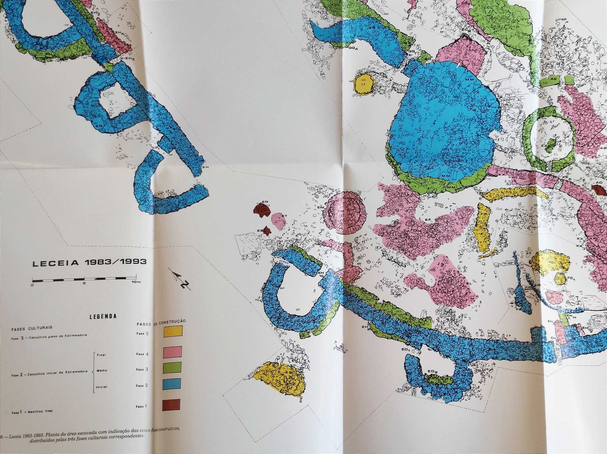 Livro Leceia (1983 a 93): Escavações Povoado Fortificado Pré-histórico
