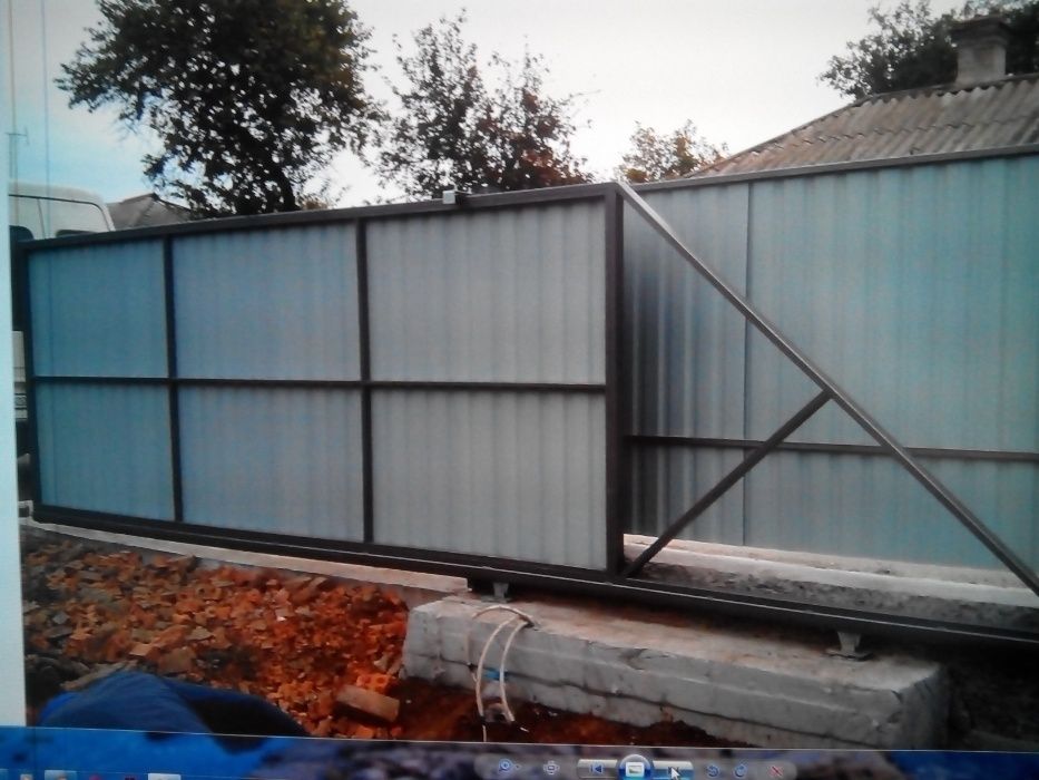 Европаркан Ворота откатные, распашные калитки навесы .еврозабор